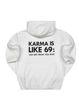 CLOSE SOCIETY - Ανδρικό φούτερ με κουκούλα Karma -Λευκό CLHD27-100