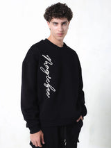 Ανδρικό μακρυμάνικο φούτερ Magicbee - MB24507 - signature sweatshirt μαύρο