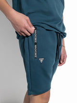 Ανδρική βερμούδα Magicbee - MB2451 - zip pockets shorts πετρόλ