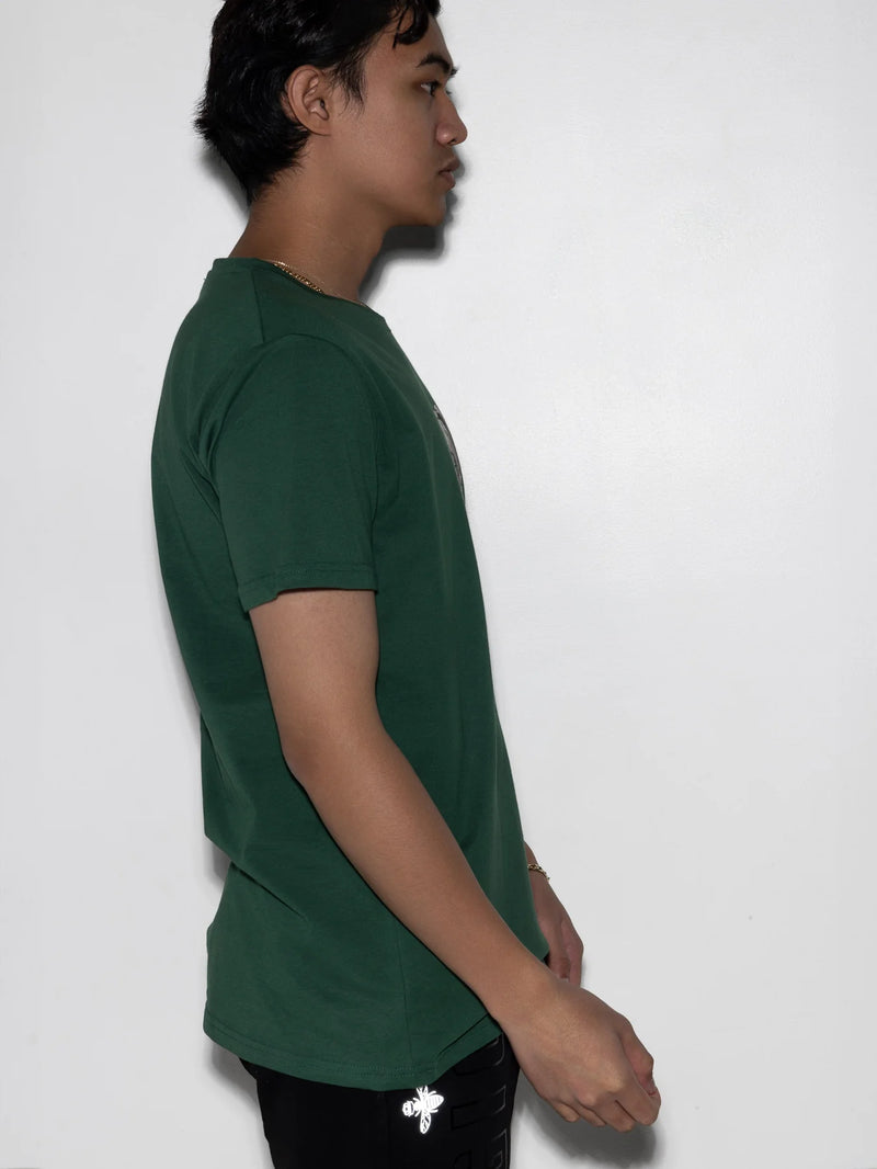 Κοντομάνικη μπλούζα Magic bee - MB2412 - reflective teddy logo πράσινο