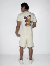 Κοντομάνικη μπλούζα Magic bee - MB2413 - reflective teddy logo μπεζ