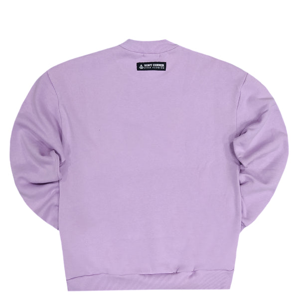 Tony couper - S23/14 - smile logo crewneck - lila