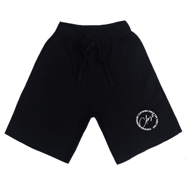 Close society - s23-372 - round logo shorts - black