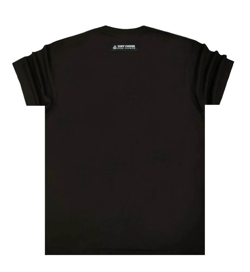 Tony couper  - TT23/7 - smile oversized tee - black