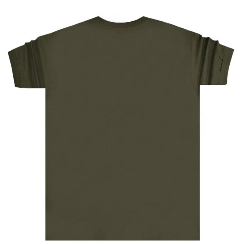 Close society - S23-208 - big logo tee - khaki