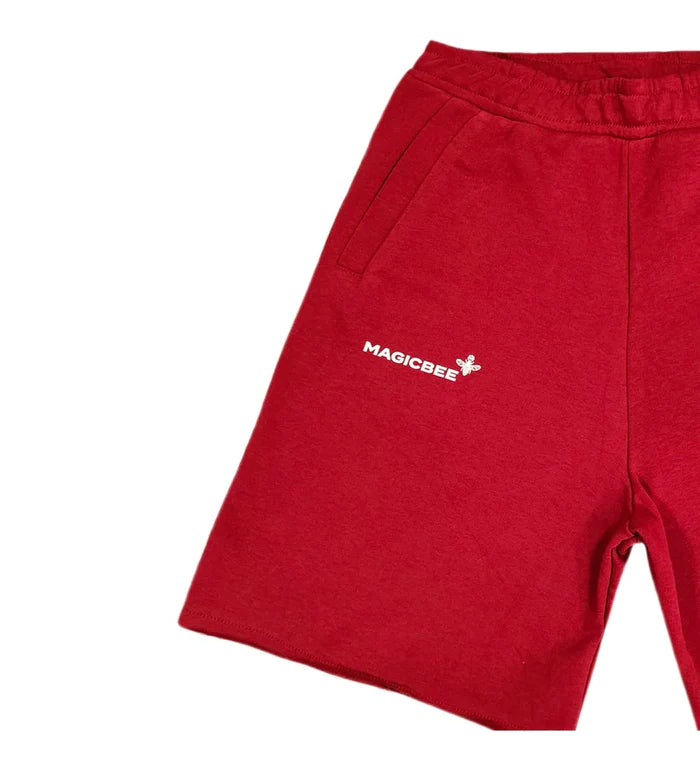 Magic bee - MB2351 - logo shorts - bordo