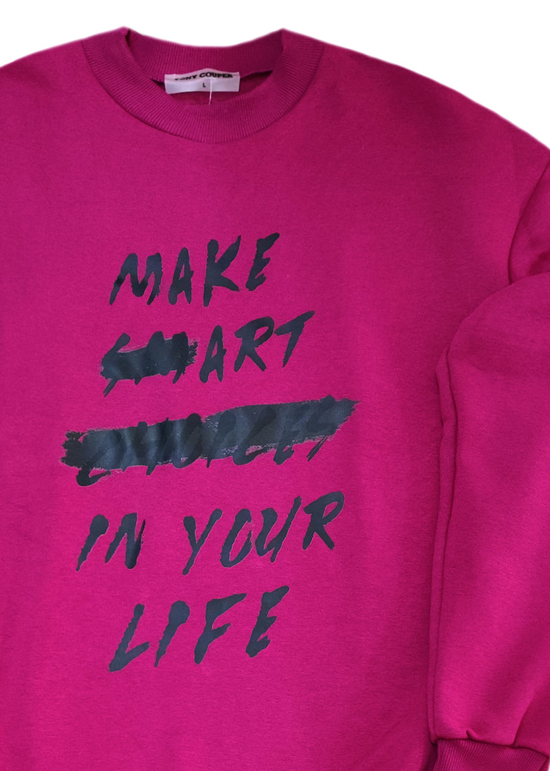 Ανδρικό μακρυμάνικο φούτερ Tony couper-S/0-25/2-magenta Art