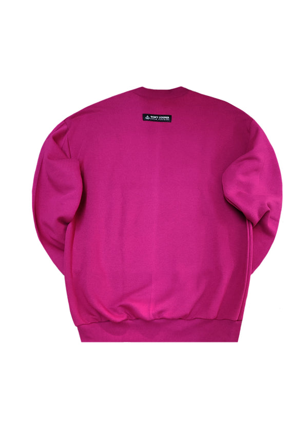 Ανδρικό μακρυμάνικο φούτερ Tony couper-S/0-25/2-magenta Art