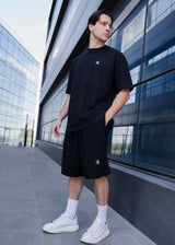 Tony couper Ανδρική κοντομάνικη μπλούζα μαύρη Black Cube T26/18-black