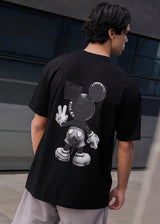Tony couper Ανδρική κοντομάνικη μπλούζα μαύρη Black Cool Mouse T26/7-black