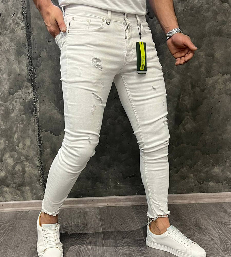 Oscar - TR25712OSC - skinny jean - white