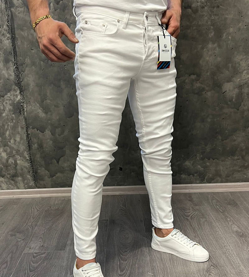 Oscar - TR29531OSC - skinny jean - white