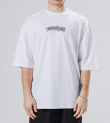 Ανδρική Κοντομάνικη Μπλούζα Jcyj - TRM0150 - hooligan oversized fit λευκό