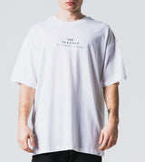 Ανδρική κοντομάνικη μπλούζα Jcyj - TRM0719 - mastermind oversized fit λευκό