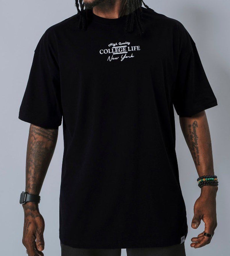 Jcyj - TRM149 - college tee - black