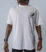 Ανδρική κοντομάνικη μπλούζα Jcyj - TRM105 - popeye logo oversize fit λευκό