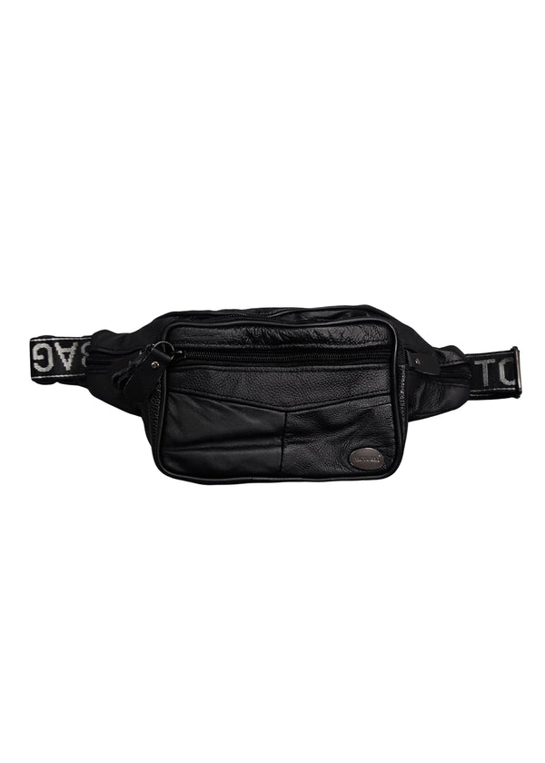 Τσαντάκι μέσης Bag To Bag - 7018 - dermatine bag 6 pockets μαύρο