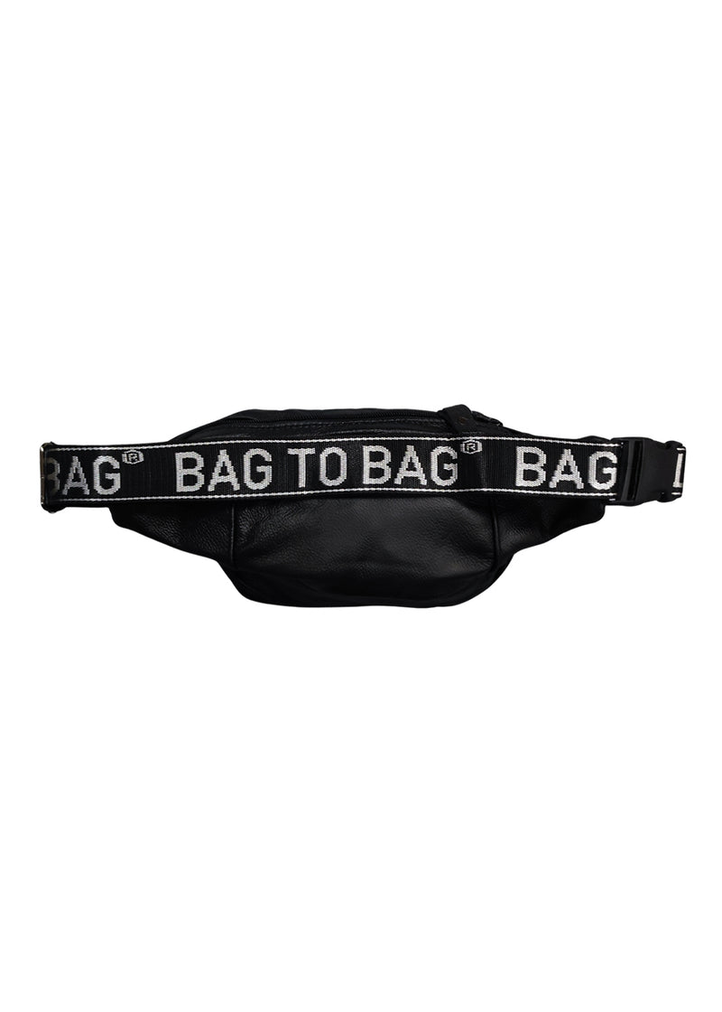 Τσαντάκι μέσης Bag To Bag - 7018 - dermatine bag 6 pockets μαύρο