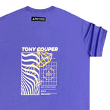 Tony couper  - TT23/22 - patterns logo oversized tee - purple