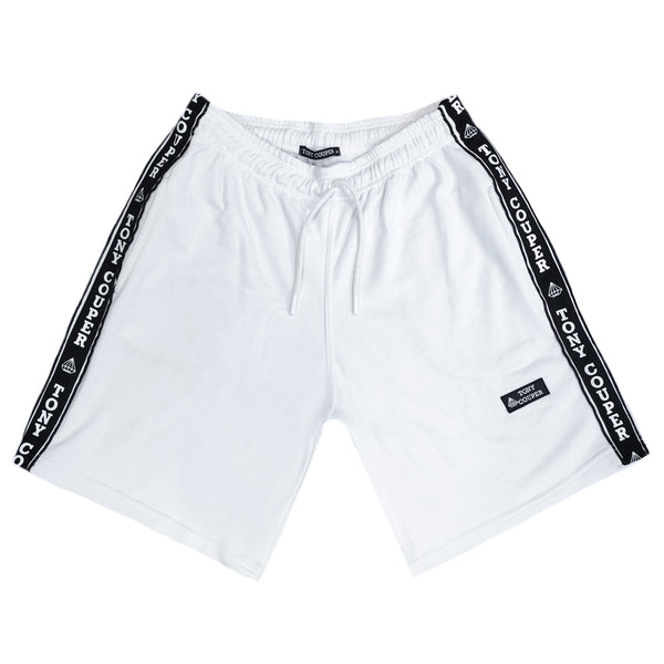 Tony couper  - V23/3 - black gross shorts - white