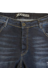 DAMAGED JEANS - Ανδρικό τζιν παντελόνι regular fit - Denim ZR21