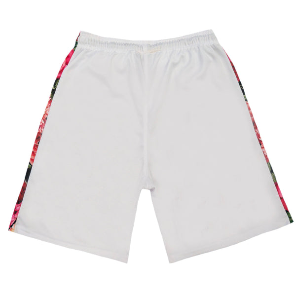 Vinyl art clothing - 00530-02 - white floral stripe shorts