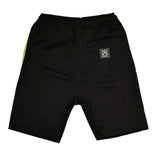 Vinyl art clothing - 02812-01 - black fluo taped shorts