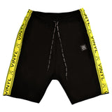 Vinyl art clothing - 02812-01-W - black fluo taped shorts