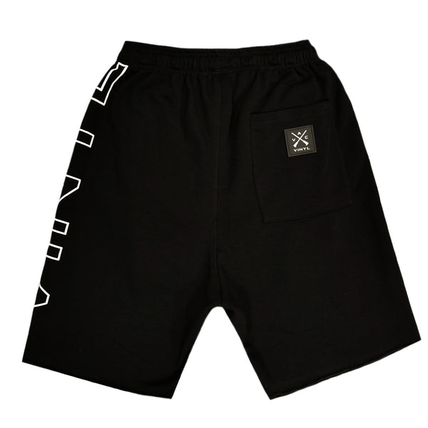 Vinyl art clothing - 02820-01 - black big logo shorts