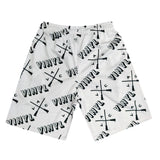 Vinyl art clothing - 02841-02 - white all over printed shorts