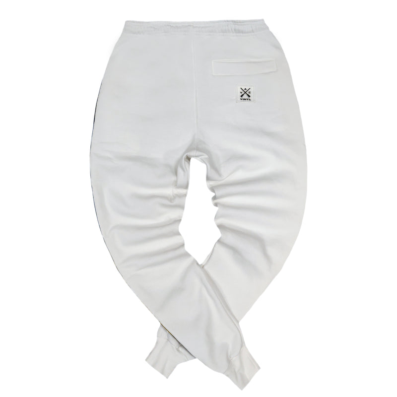 Vinyl art clothing - 03060-02 - fluo taped pants - white
