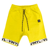 Vinyl art clothing - 06412-20 - green shorts with logo tape