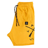 Vinyl art clothing - 82960-02-W - yellow cross logo shorts