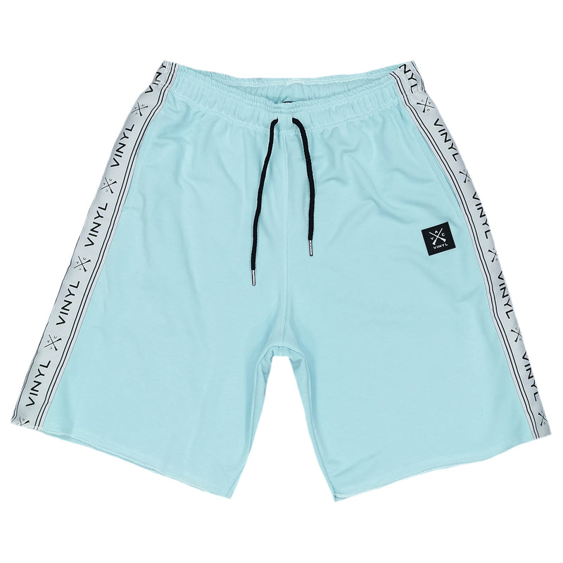 Vinyl art clothing - 07315-24 - teal taped side shorts