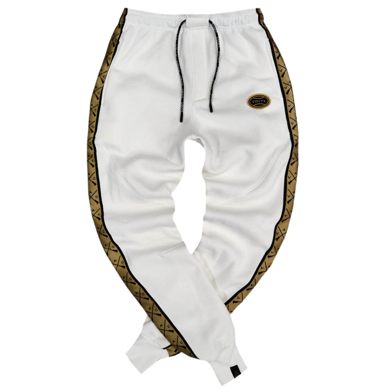 Vinyl art clothing - 07903-02-W - oval logo pants - white