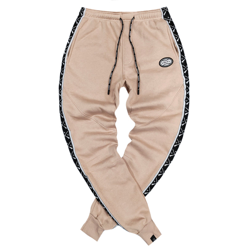 Vinyl art clothing - 07903-77 - oval logo pants - beige