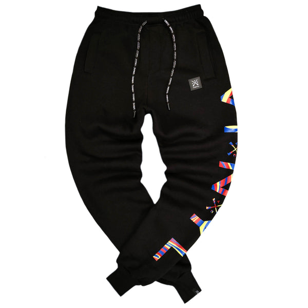 Vinyl art clothing - 08116-01 - be colorful pants - black