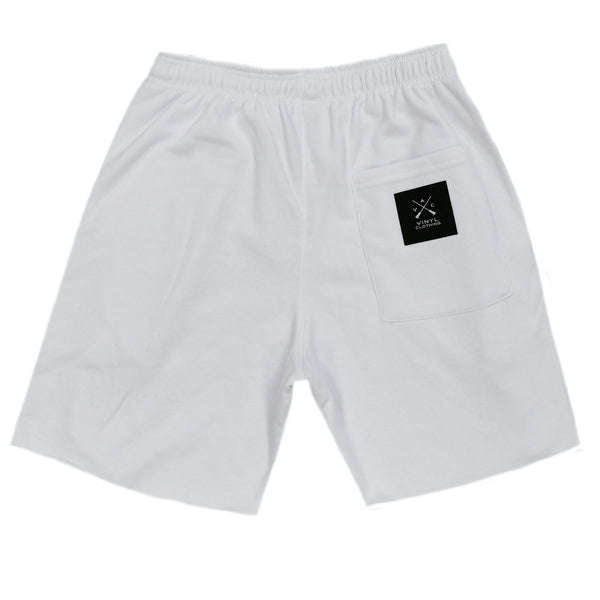 Vinyl art clothing - 08633-02 - white colored logo tape shorts