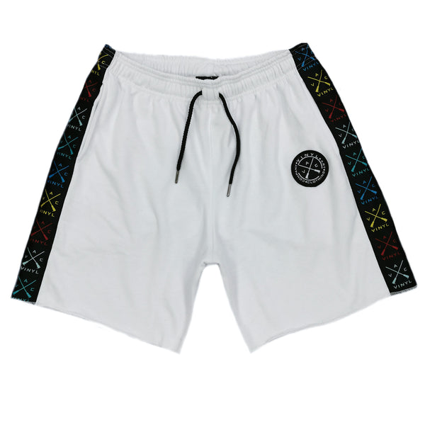 Vinyl art clothing - 08633-02 - white colored logo tape shorts