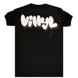 Vinyl art clothing - 10476-01 - graffiti logo t-shirt - black