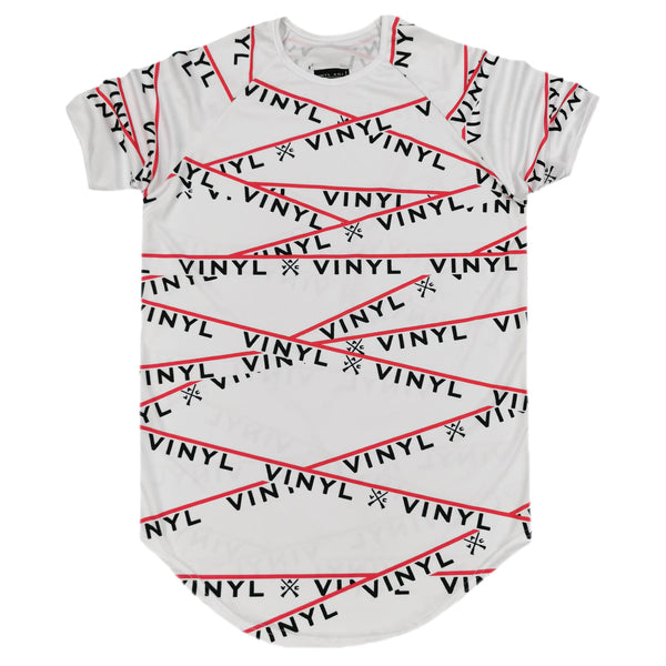 Vinyl art clothing - 11280-02 - white t-shirt with all-over logo print