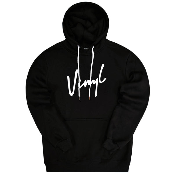 Vinyl art clothing be authentic hoodie - black