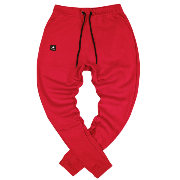 Magic bee elasticated track pants - red