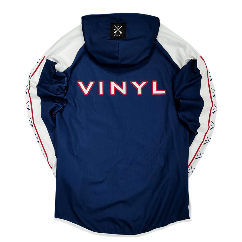 Vinyl art clothing - 23740-66-W - blue rugger print jacket