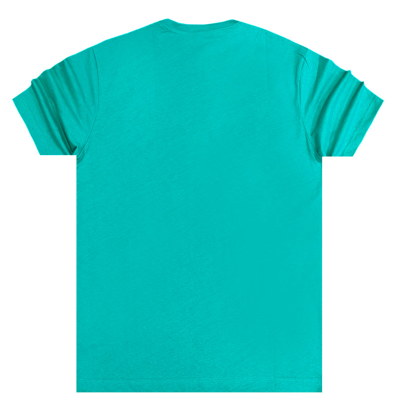 Henry clothing - 3-200 - green 3 d logo t-shirt