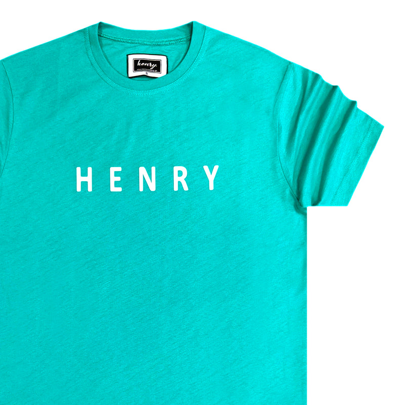 Henry clothing - 3-200 - green 3 d logo t-shirt