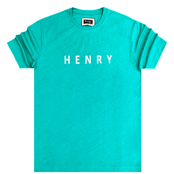 Henry clothing - 3-200 - green 3 d logo t-shirt