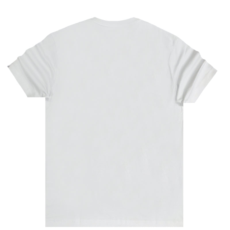 Henry clothing - 3-204 - white neon logo t-shirt