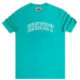 Henry clothing - 3-214 - green logo t-shirt