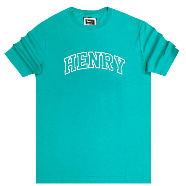 Henry clothing - 3-214 - green logo t-shirt